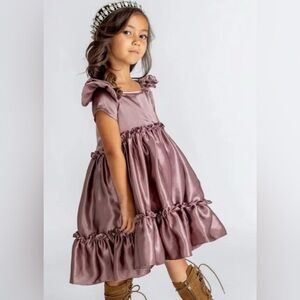 NWT Joyfolie Mia Joy Toddler Girl Rory Mauve Dress 4